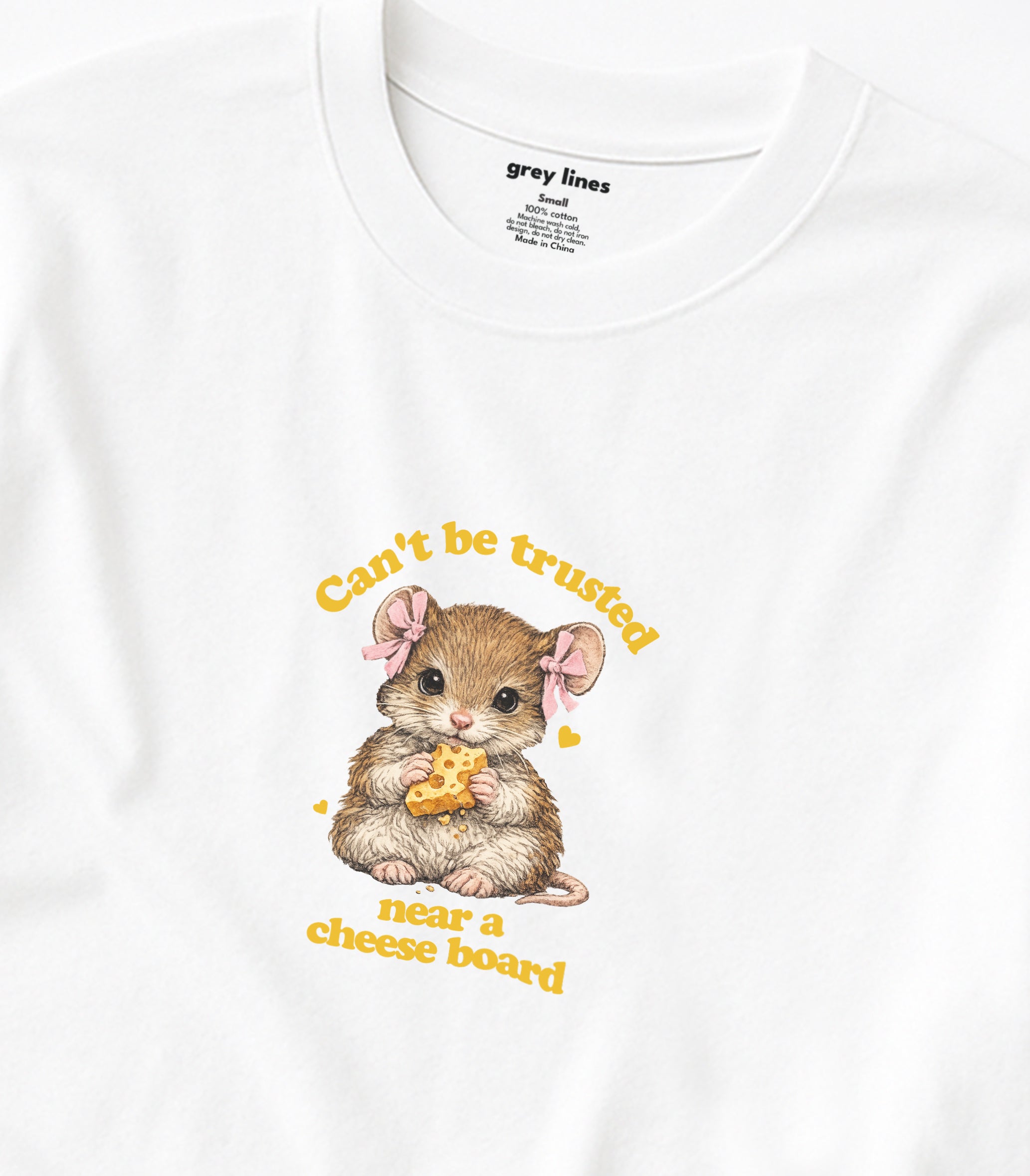 Can't Be Trusted Near A Cheese Board Oversized Tee