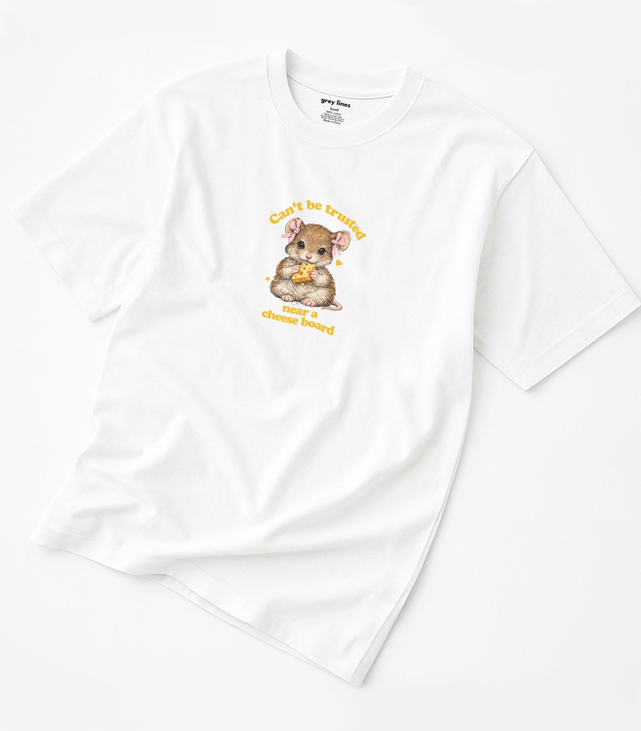 Can't Be Trusted Near A Cheese Board Oversized Tee