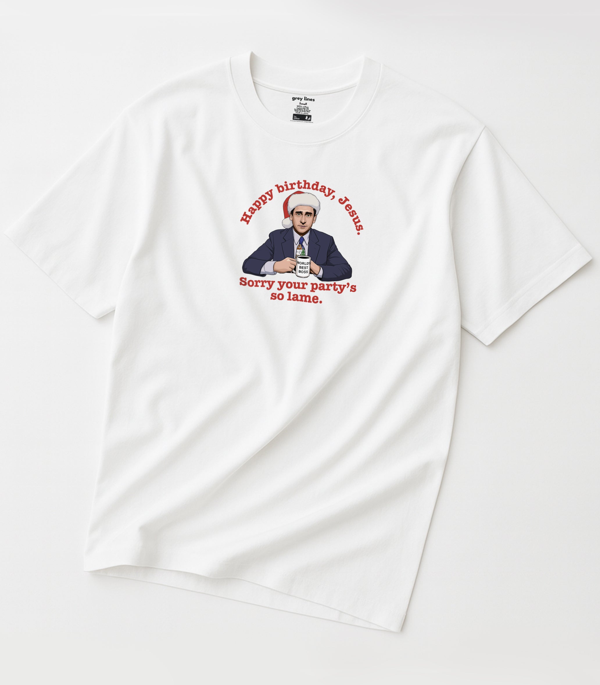 Happy Birthday Jesus. Sorry Your Party's So Lame Oversized Tee (Official The Office Merchandise)