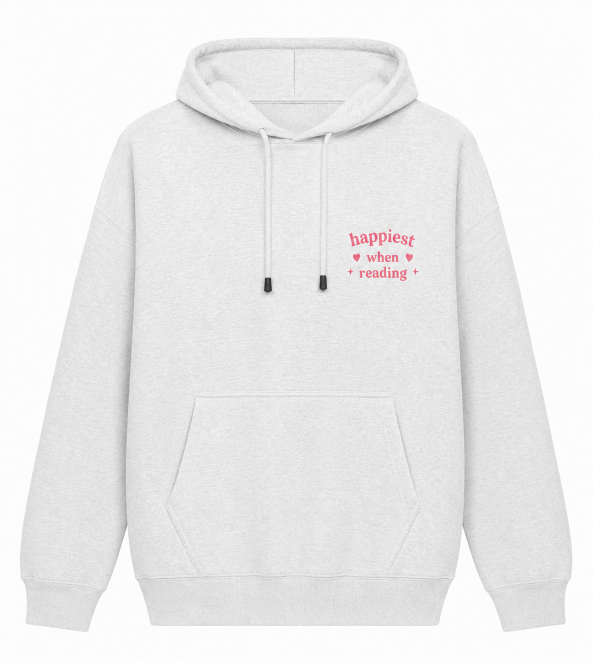 Happiest When Reading Oversized Hoodie