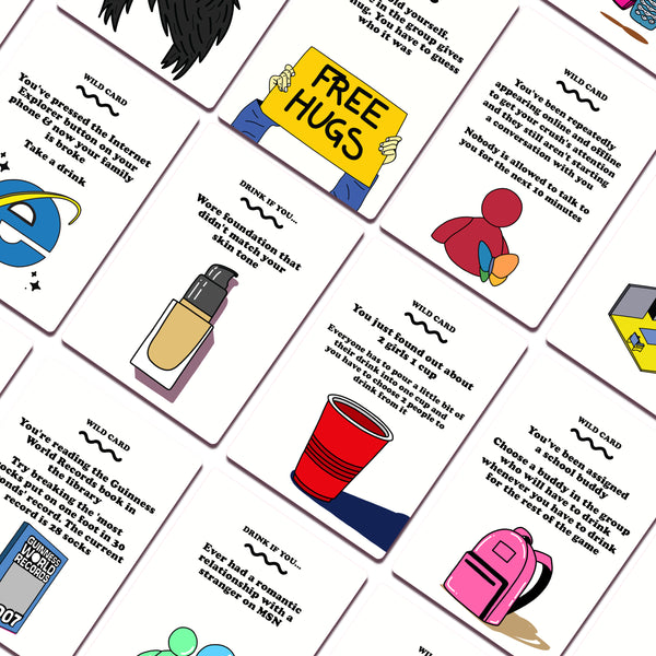 messy millennials: the nostalgic party card game