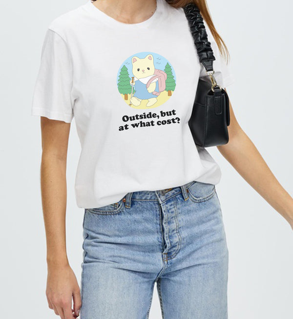 Outside, but at what cost? oversized tee