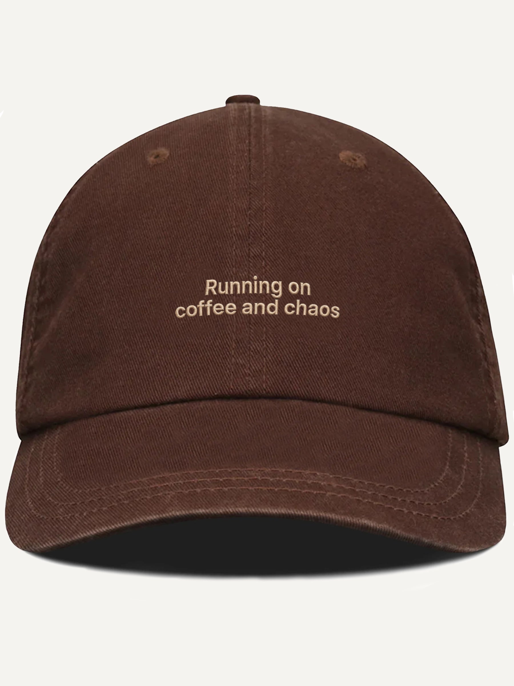 PRE-ORDER: Running On Coffee And Chaos Cotton Hat (Shipping in 2-3 weeks)