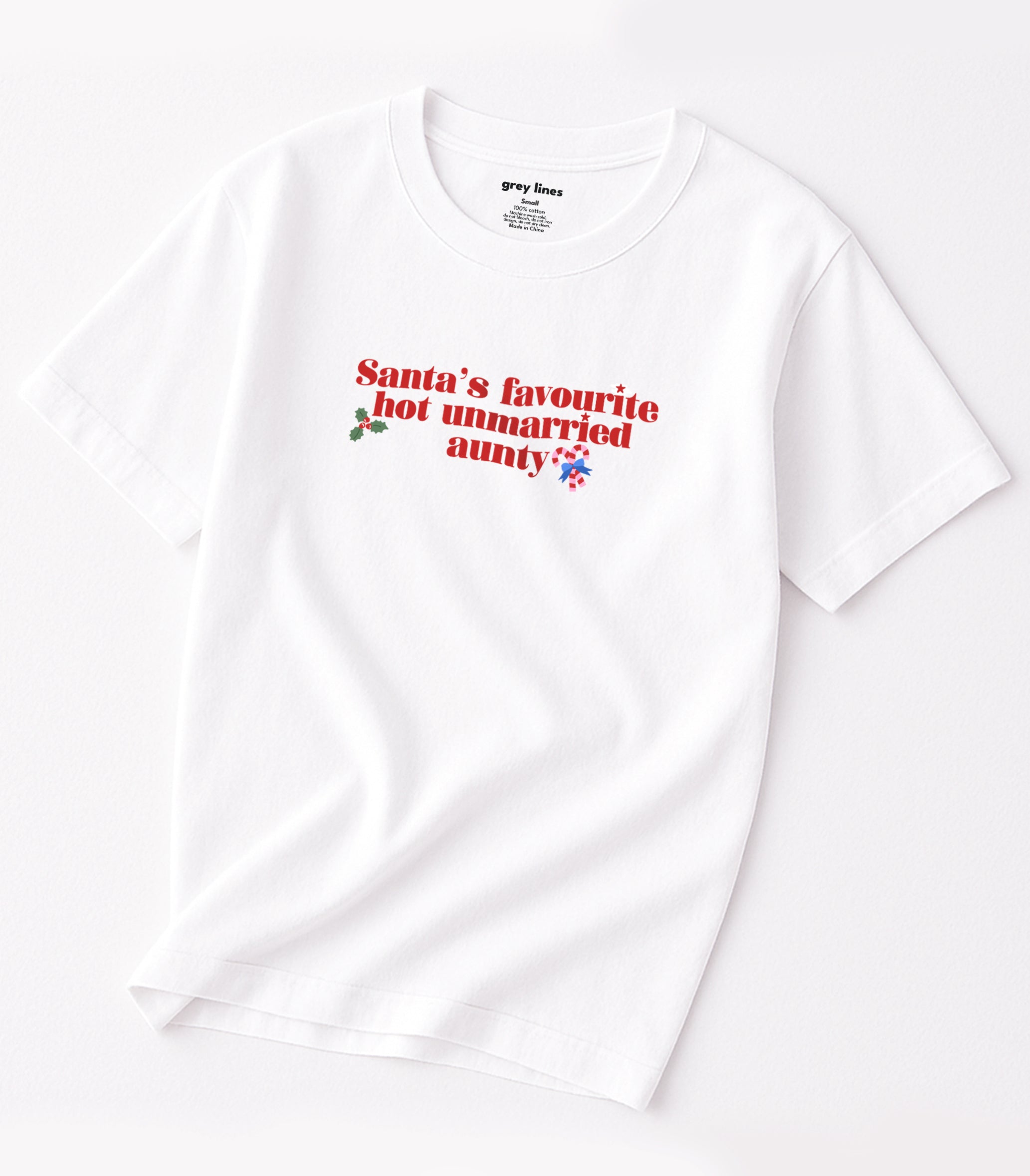Santa's Favourite Hot Unmarried Aunty Oversized Tee
