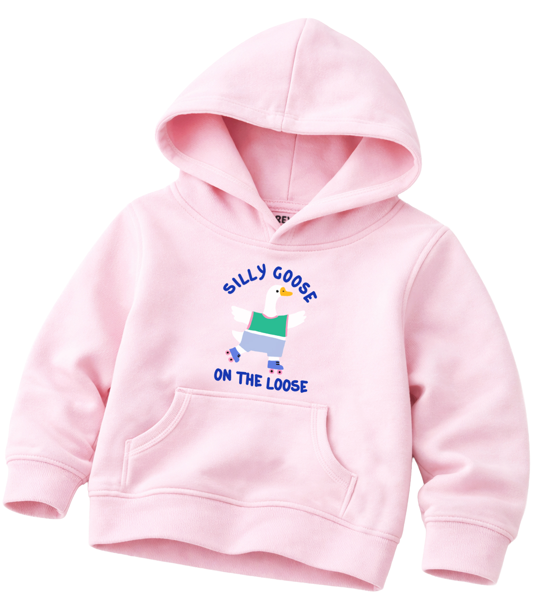 Silly Goose On The Loose Kids Hoodie (Pink colour)