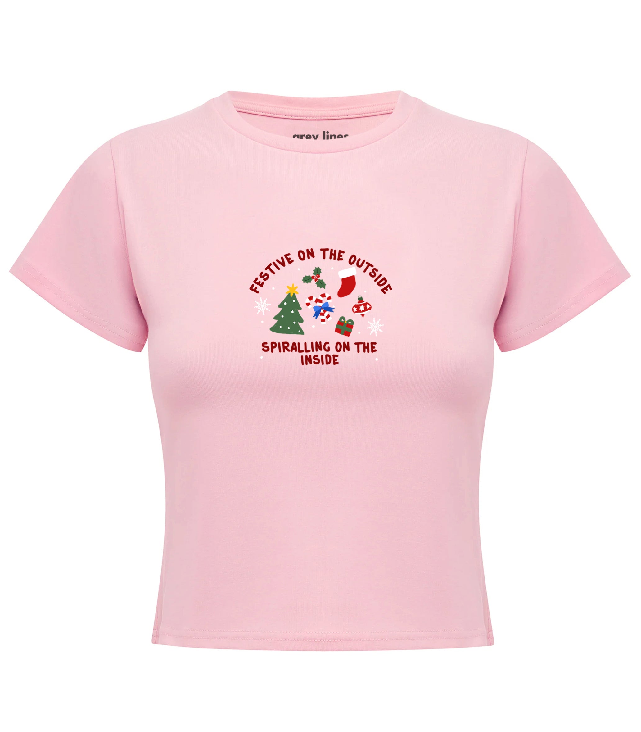 Festive On The Outside, Spiralling On The Inside Baby Tee