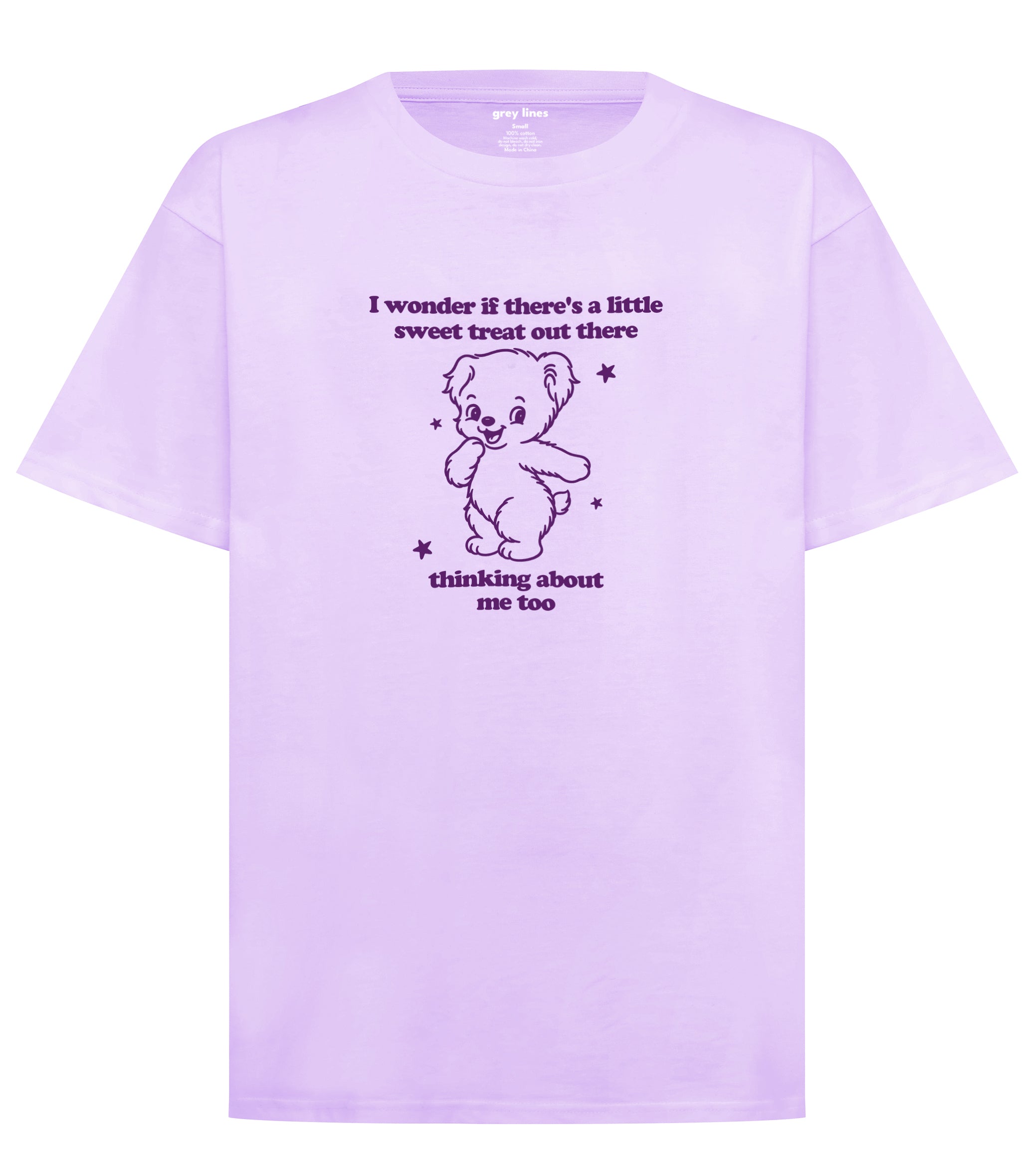 I Wonder If There's A Little Sweet Treat Out There Thinking About Me Too Oversized Tee