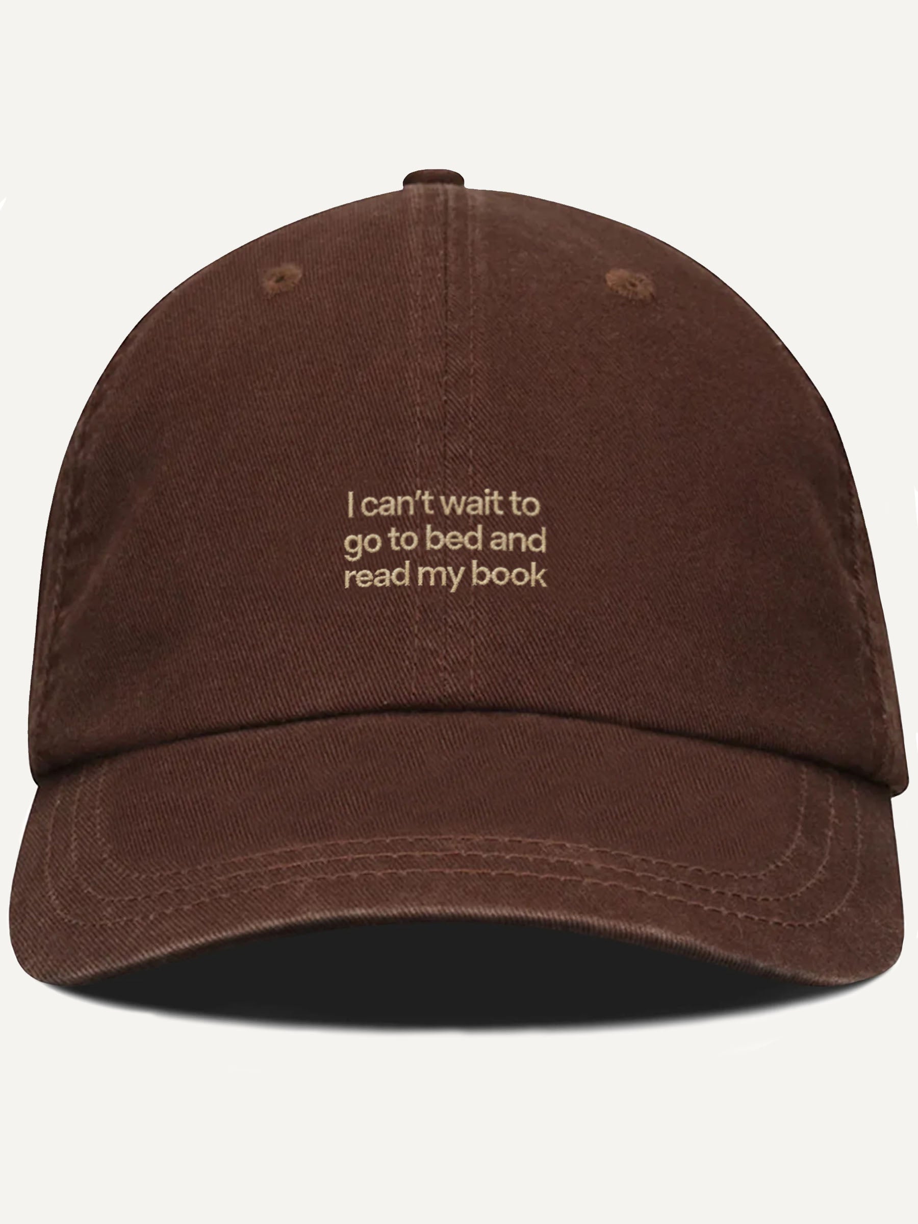 PRE-ORDER: I Can't Wait To Go To Bed And Read My Book Cotton Hat (Shipping in 2-3 weeks)