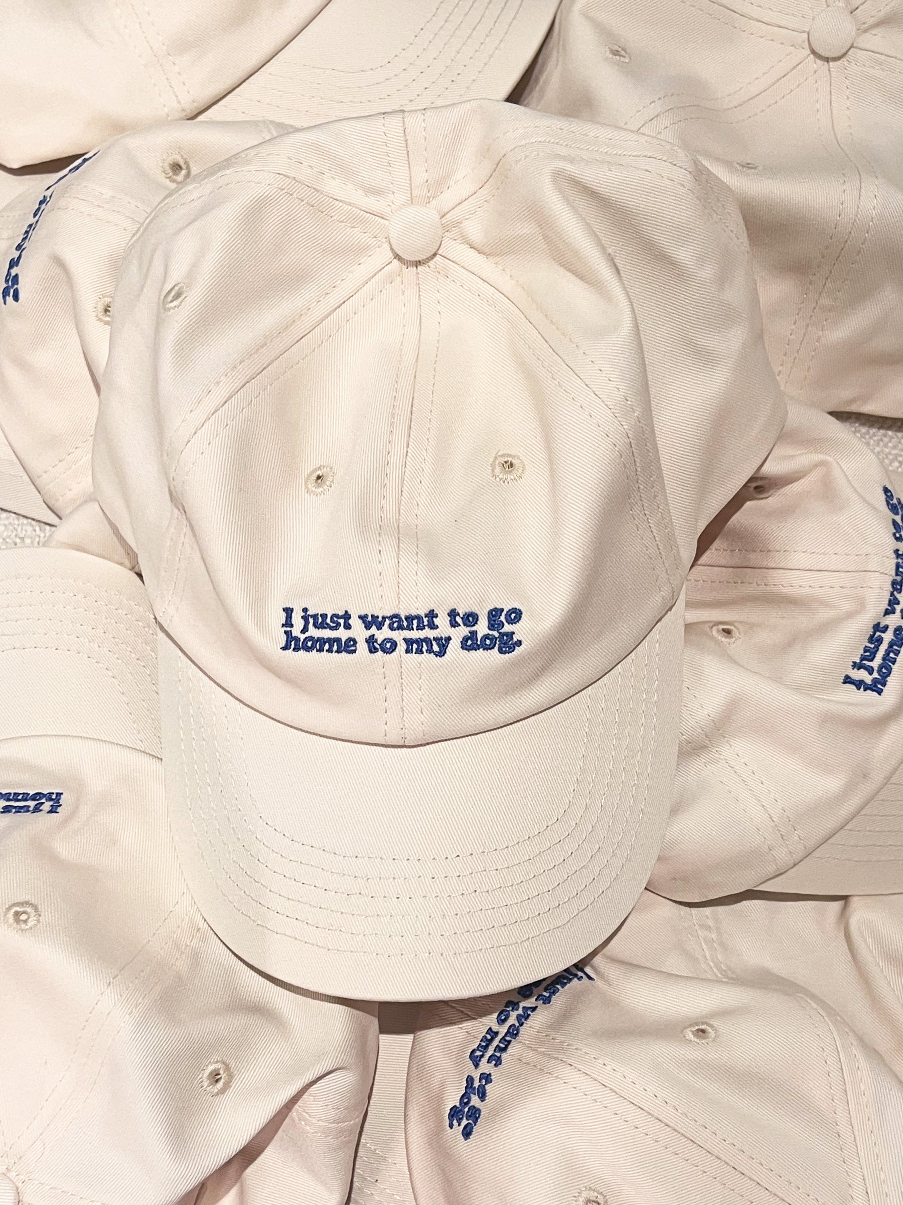 I Just Want To Go Home To My Dog Cotton Hat