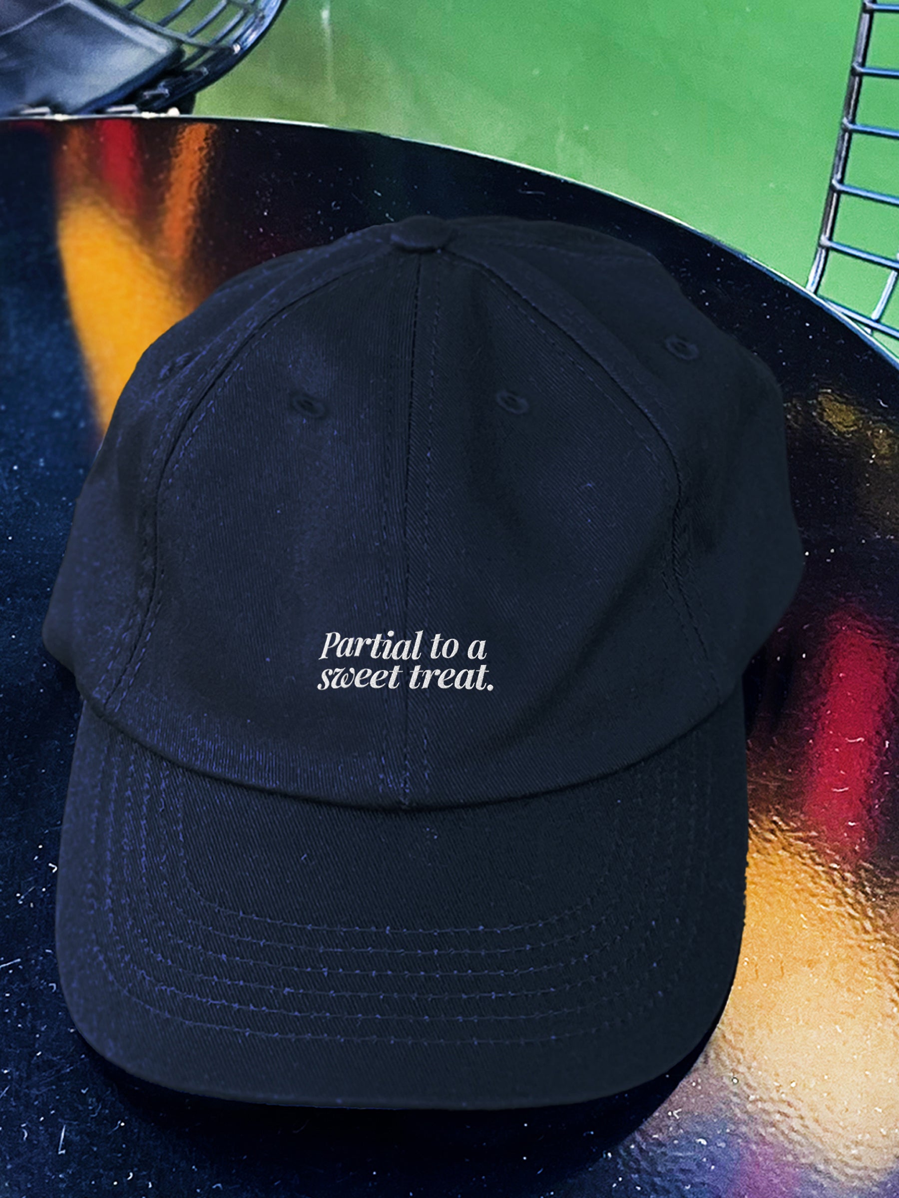 PRE-ORDER: Partial To A Sweet Treat Cotton Hat (Shipping in 2-3 weeks)