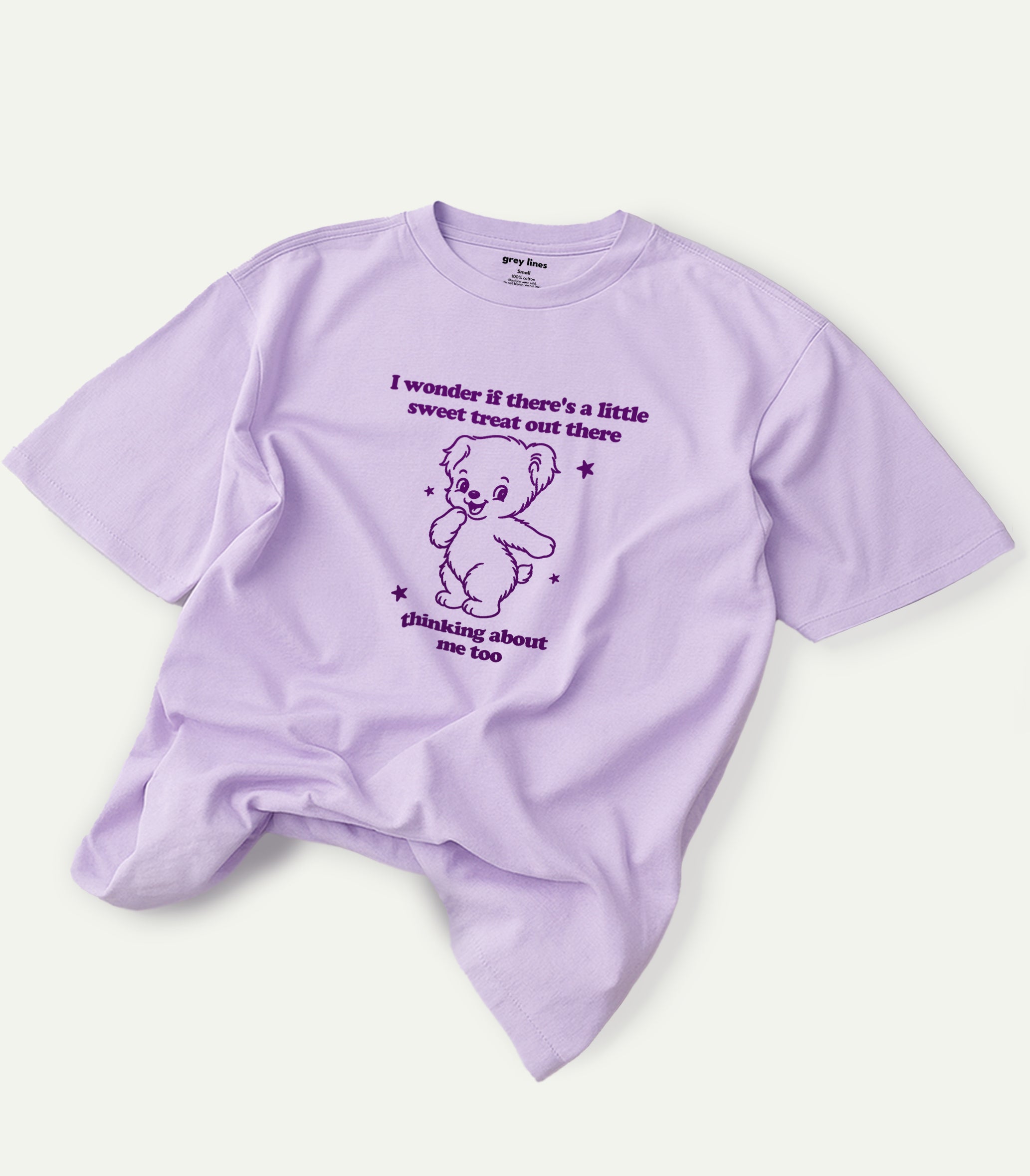 I Wonder If There's A Little Sweet Treat Out There Thinking About Me Too Oversized Tee