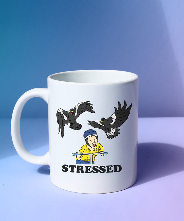 stressed coffee mug