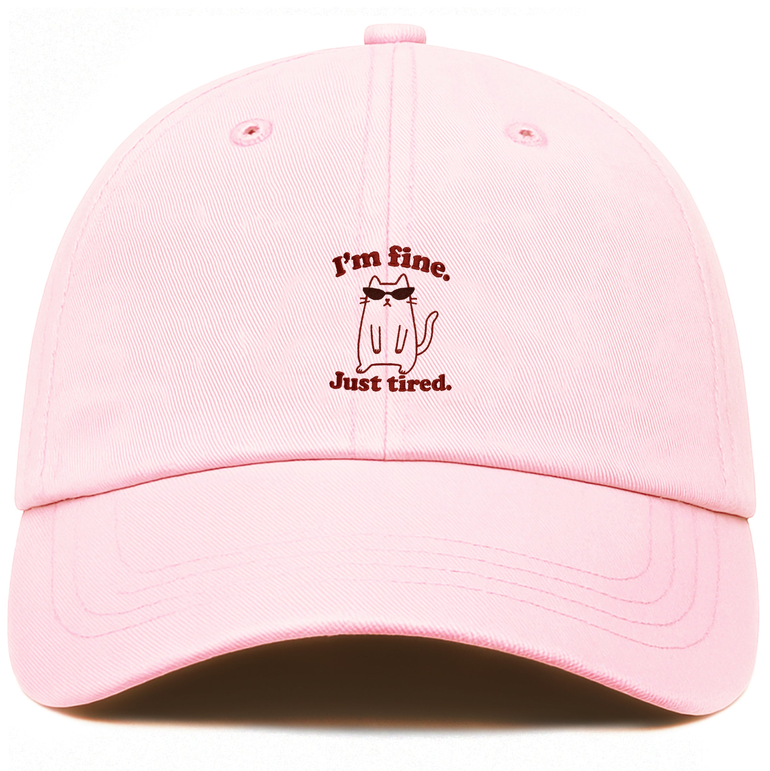 PRE-ORDER: I’m Fine. Just Tired Cotton Hat (Shipping in 2-3 weeks)