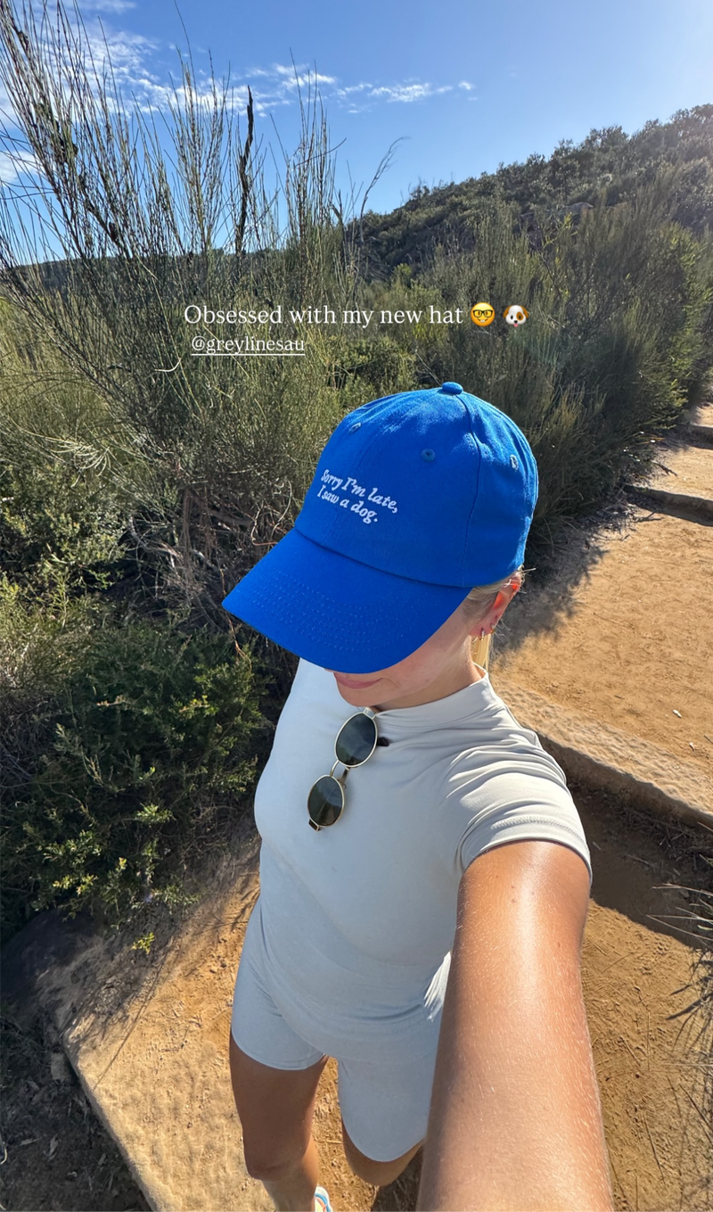 PRE-ORDER: Sorry I’m Late I Saw A Dog Cotton Hat (Shipping in 2-3 weeks)