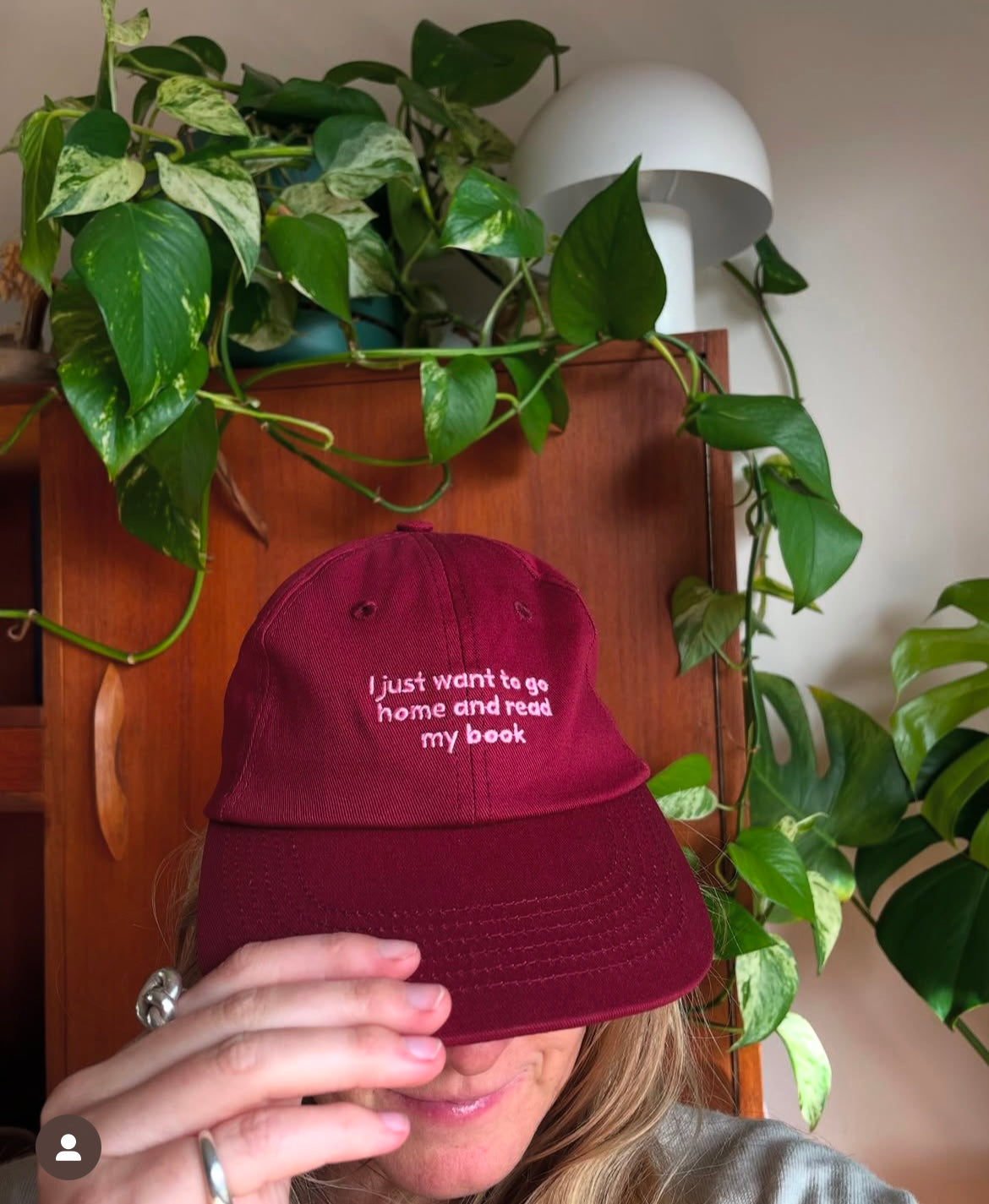 PRE-ORDER: I Just Want To Go Home And Read My Book Cotton Hat (Shipping in 2-3 weeks)