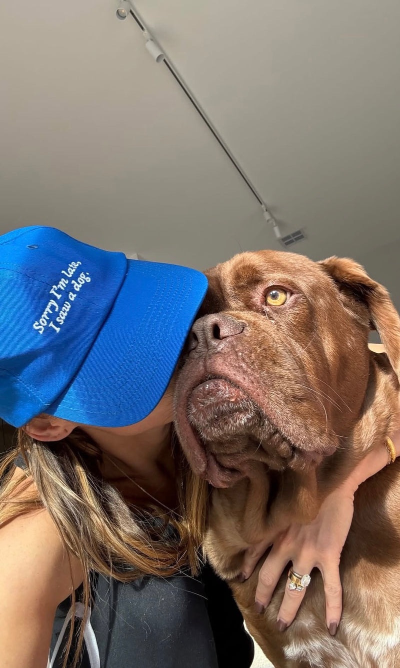 PRE-ORDER: Sorry I’m Late I Saw A Dog Cotton Hat (Shipping in 2-3 weeks)