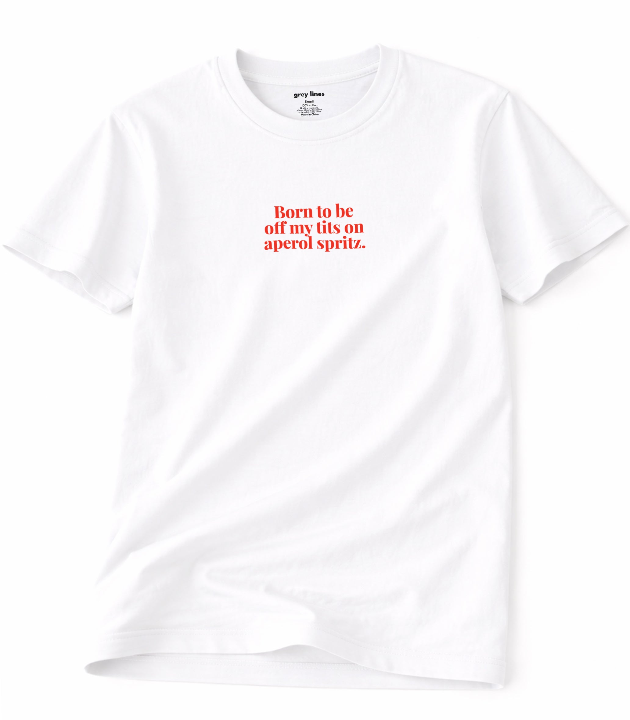 Born To Be Off My Tits On Aperol Spritz Oversized Tee