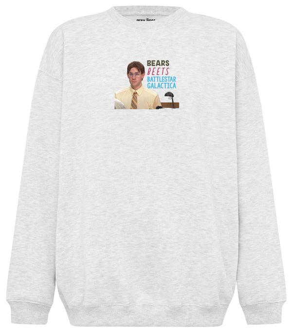 Bears, Beets, Battlestar Galactica (Oversized Sweatshirt)