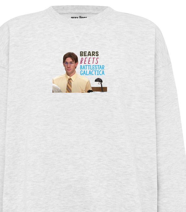 Bears, Beets, Battlestar Galactica (Oversized Sweatshirt)