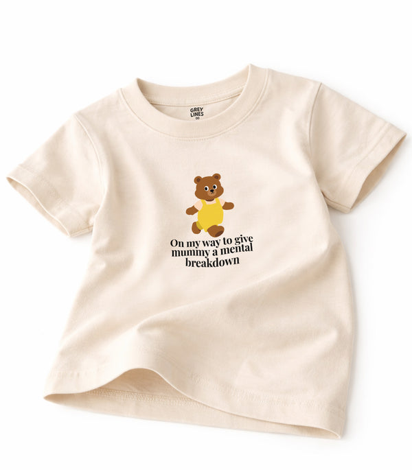 On My Way To Give Mummy A Mental Breakdown Kids Tee - LESS THAN 10 UNITS LEFT!