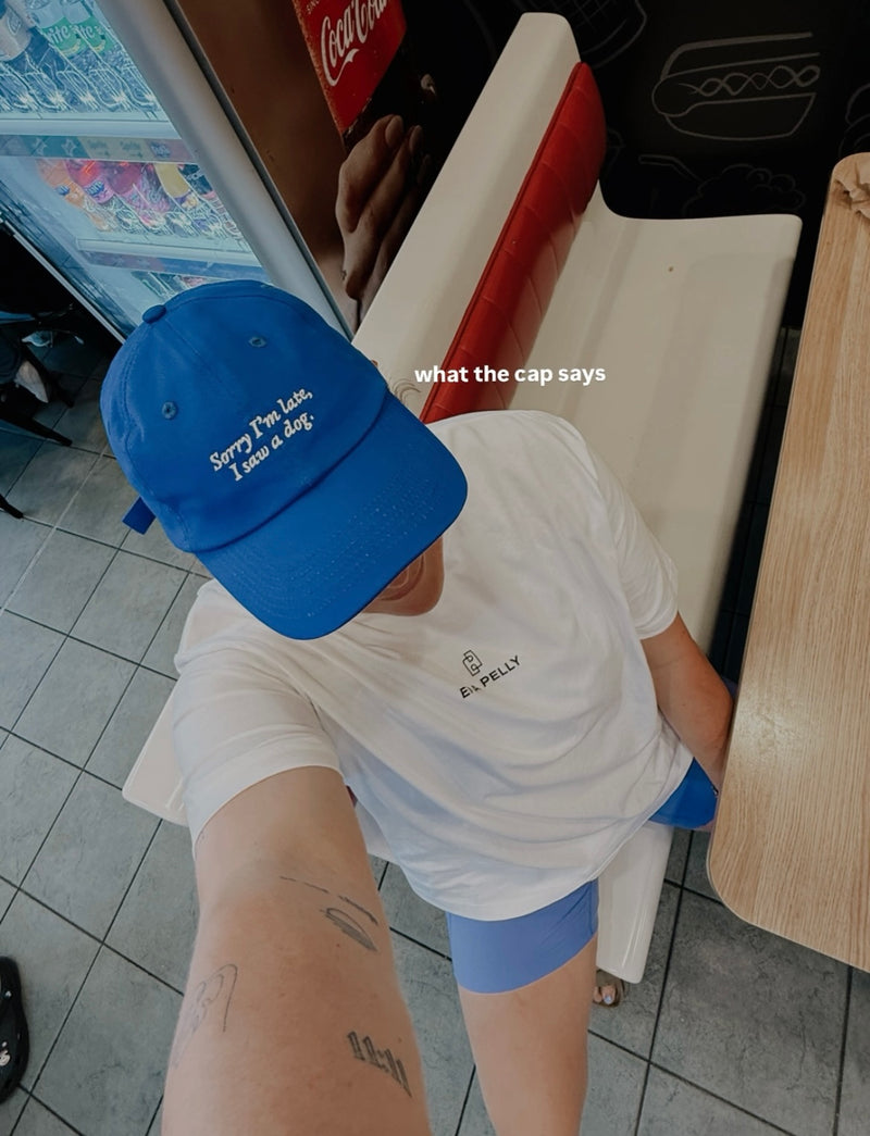PRE-ORDER: Sorry I’m Late I Saw A Dog Cotton Hat (Shipping in 2-3 weeks)
