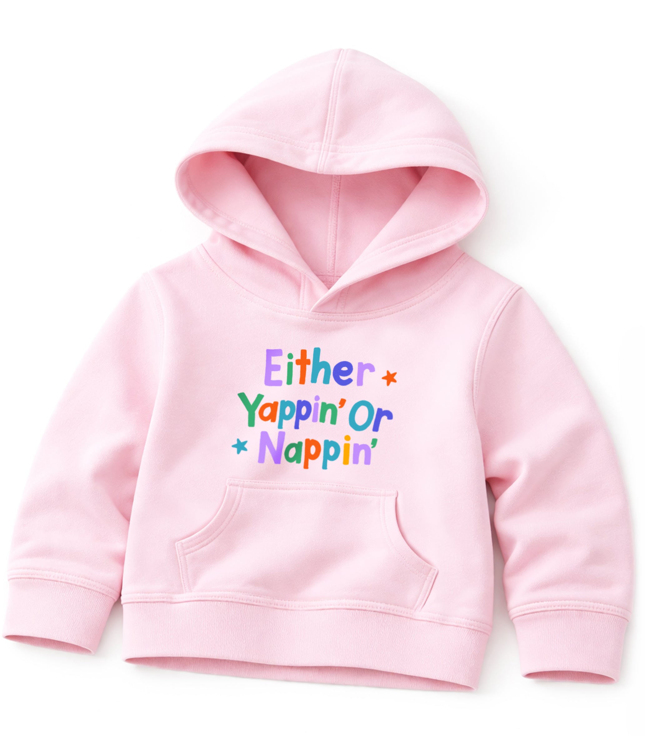 Either Yappin Or Nappin Kids Hoodie
