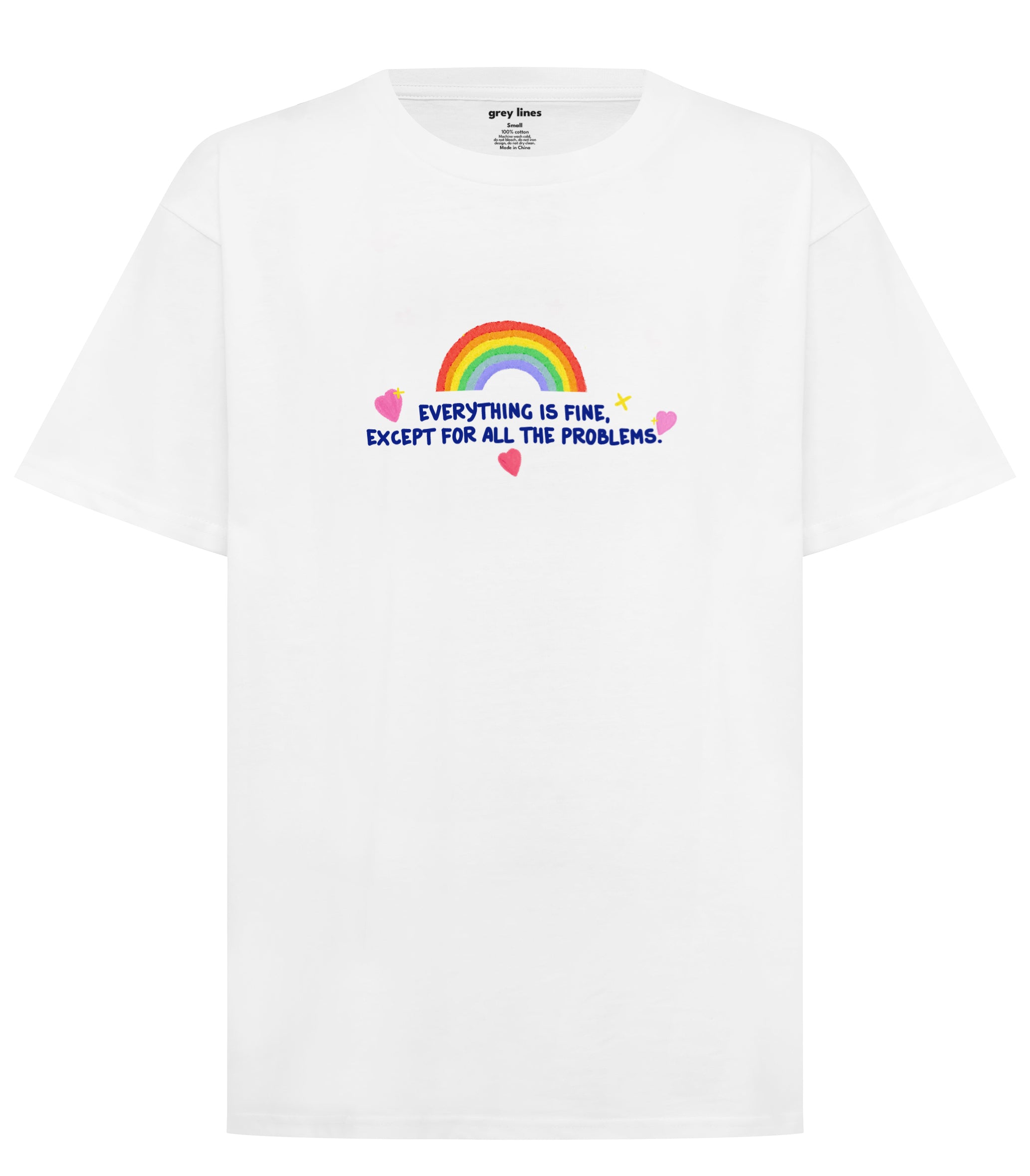 Everything Is Fine Except For All The Problems Oversized Tee