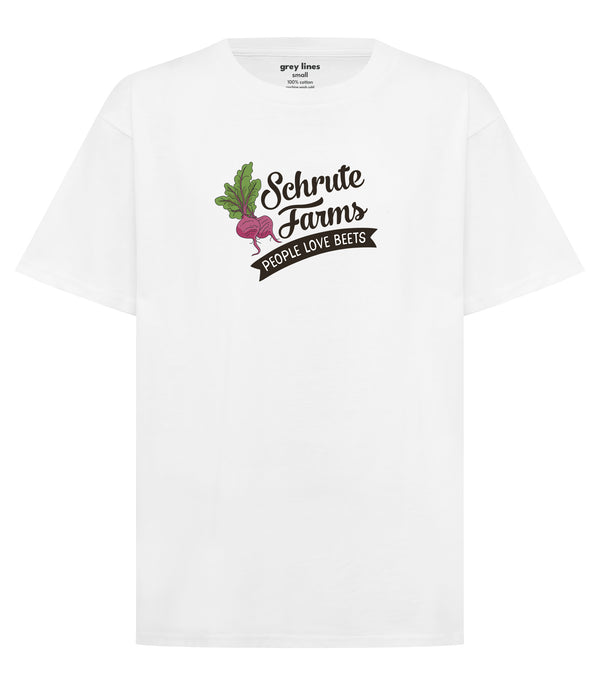 Schrute Farms. People Love Beets (Oversized Tee)