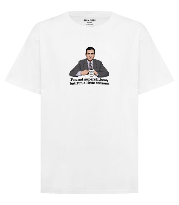 PRE-ORDER: I'm Not Superstitious, But I'm A Little Stitious Unisex Tee (Shipping in 1-2 weeks)