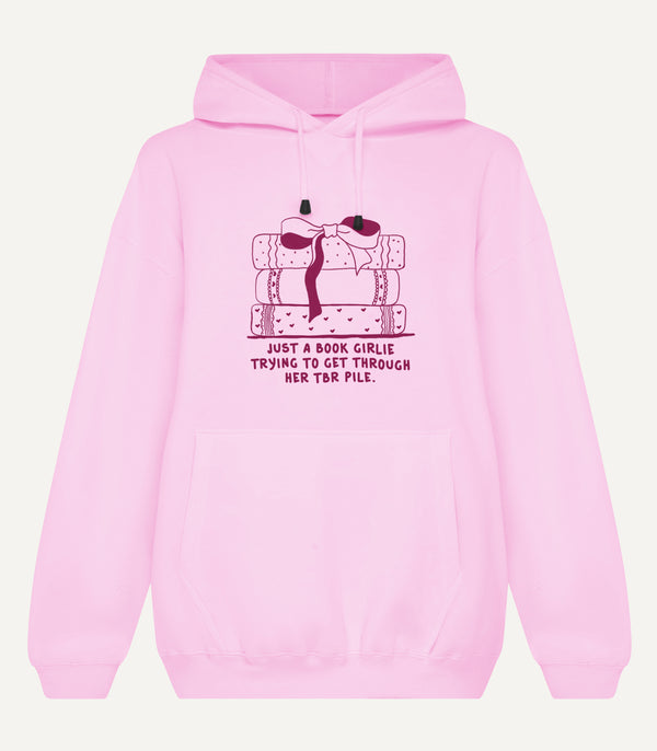 Just A Book Girlie Trying To Get Through Her TBR Pile Oversized Hoodie