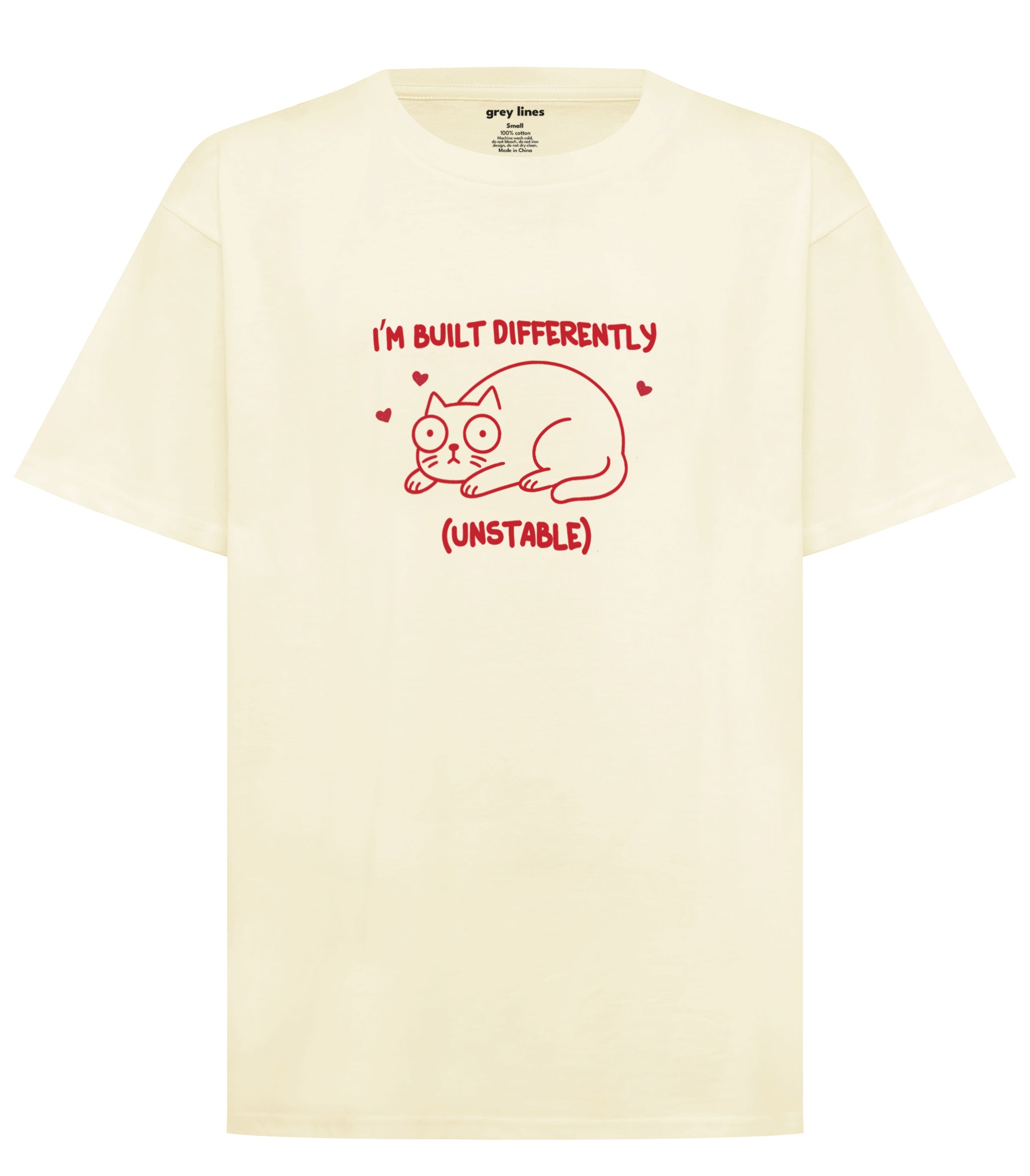 I'm Built Differently (Unstable) Oversized Tee