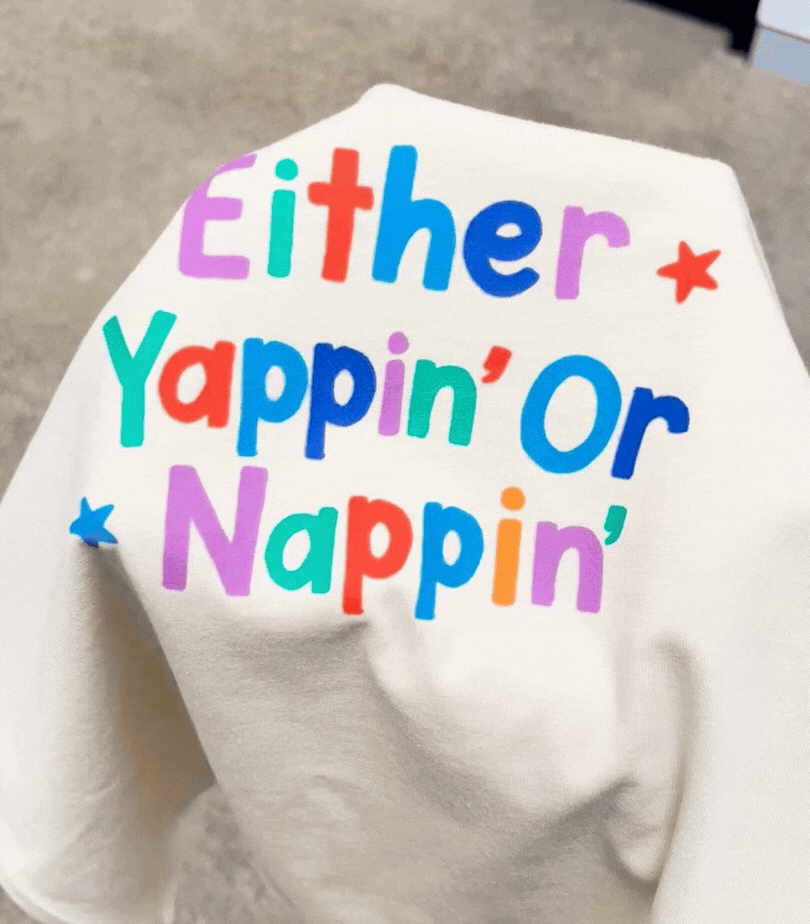 Either Yappin' Or Nappin' Kids Tee
