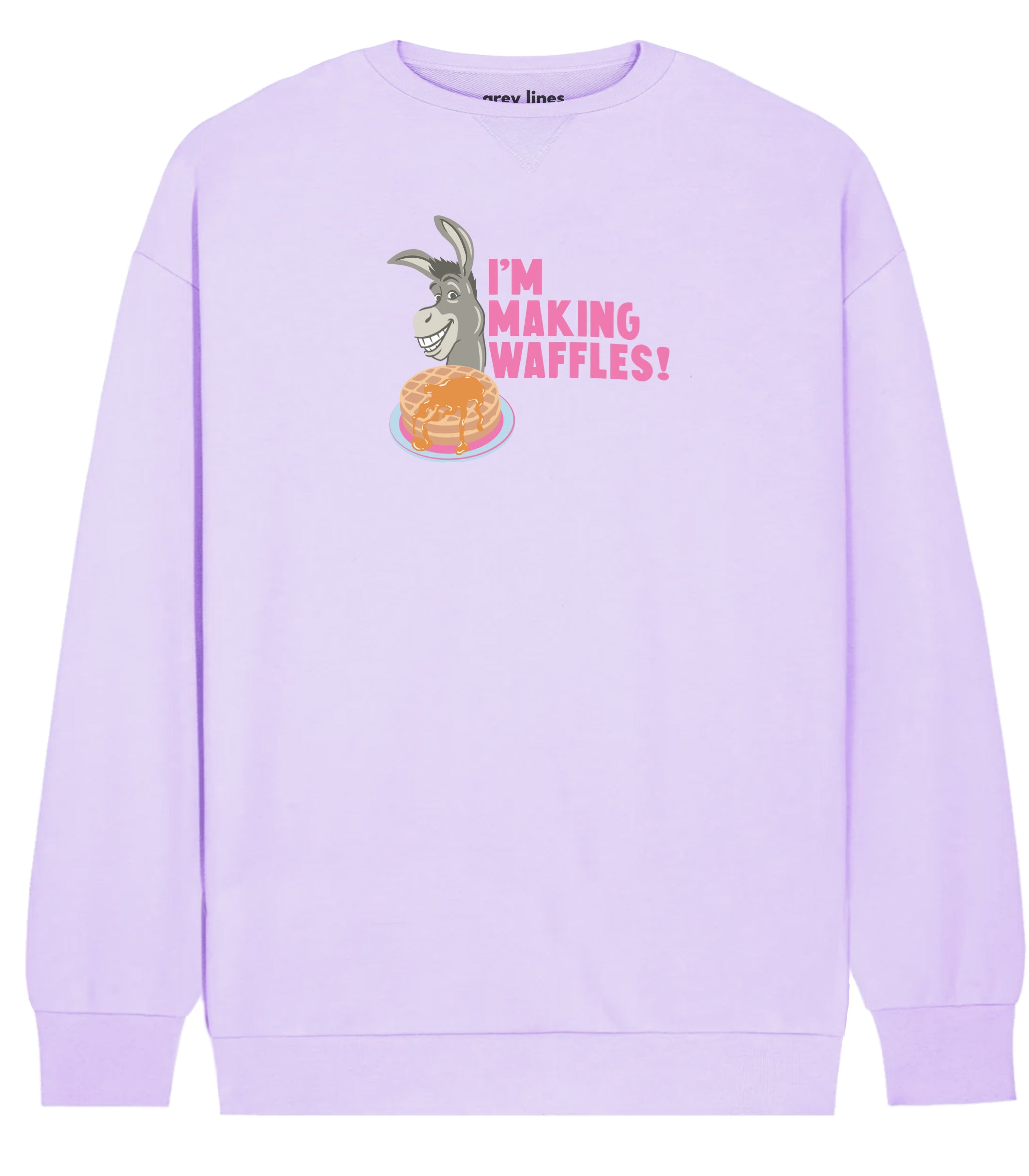PRE-ORDER: I'm Making Waffles Oversized Sweatshirt (Shipping in 1-2 weeks)