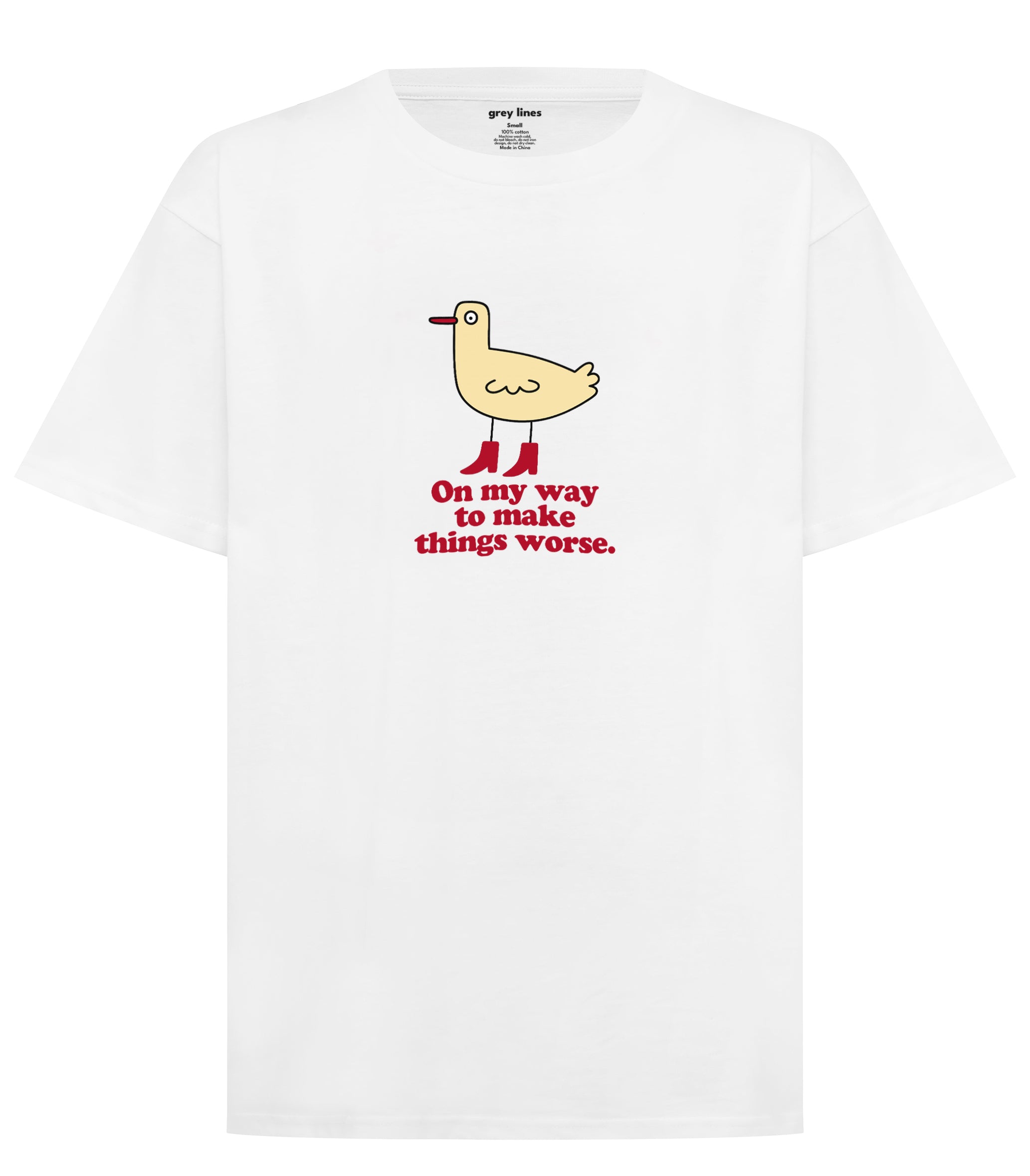 On My Way To Make Things Worse Oversized Tee