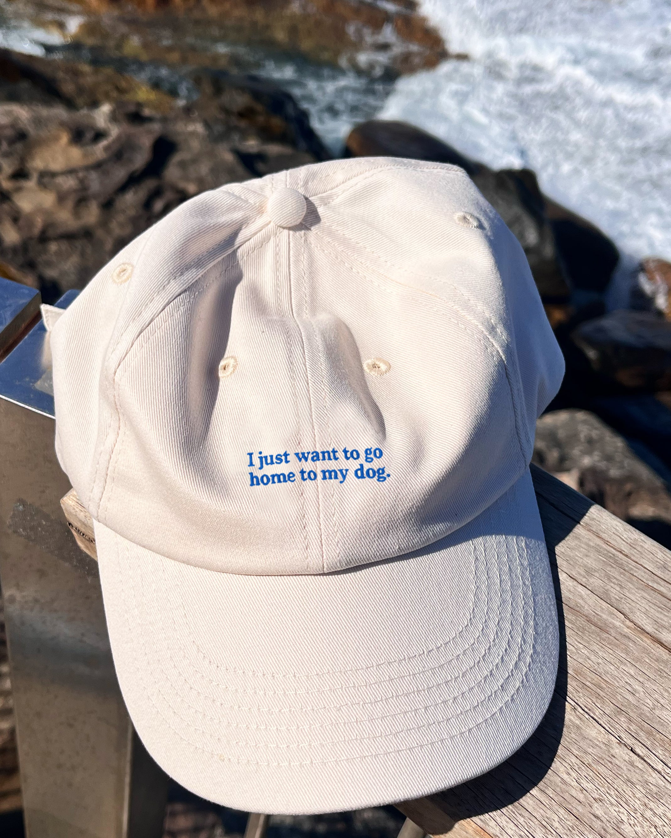 PRE-ORDER: I Just Want To Go Home To My Dog Cotton Hat (Shipping in 2-3 Weeks)