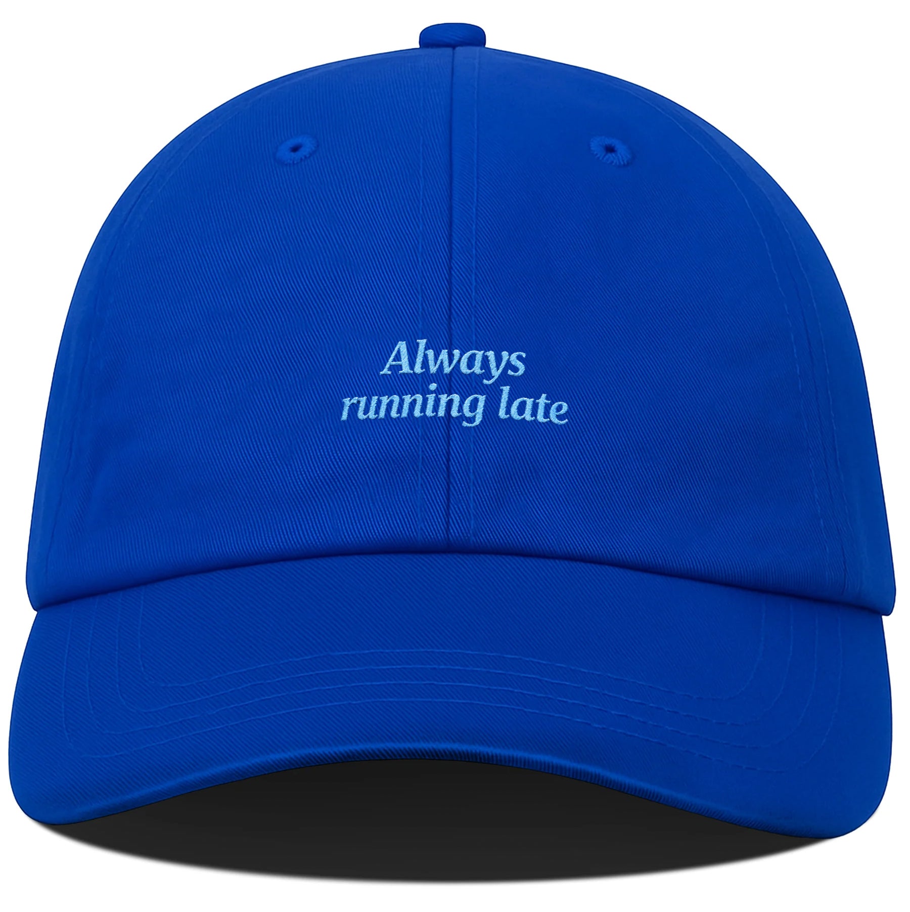 PRE-ORDER: Always Running Late Cotton Hat (Shipping in 2-3 weeks)