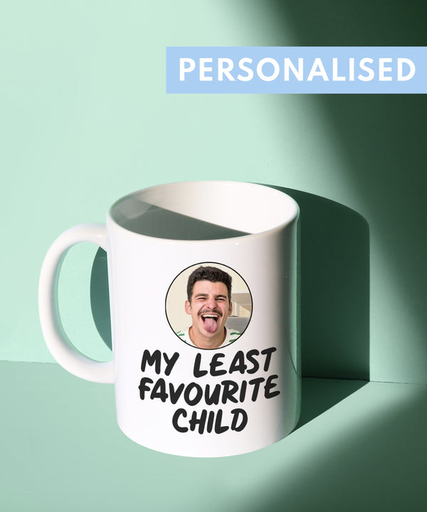 my least favourite child (personalised coffee mug)