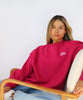 hot mess pink oversized sweatshirt