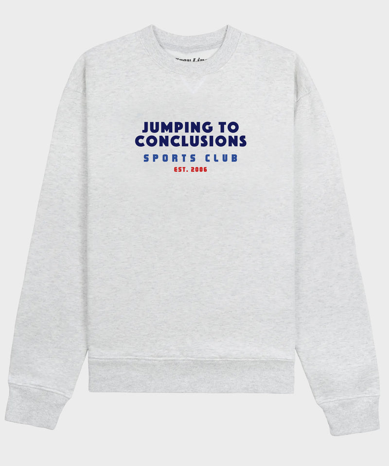 pre-order: jumping to conclusions sports club oversized sweatshirt (shipping in one week)