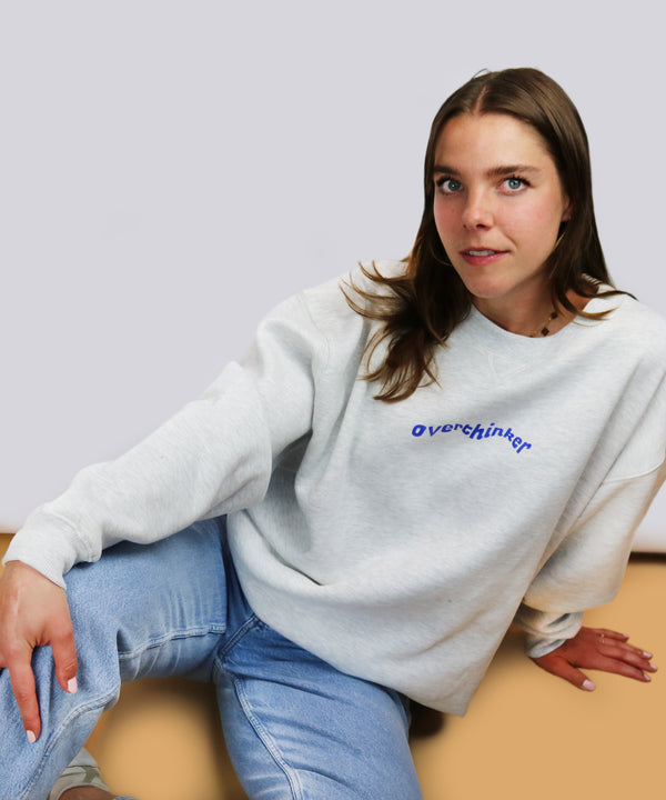 overthinker oversized sweatshirt