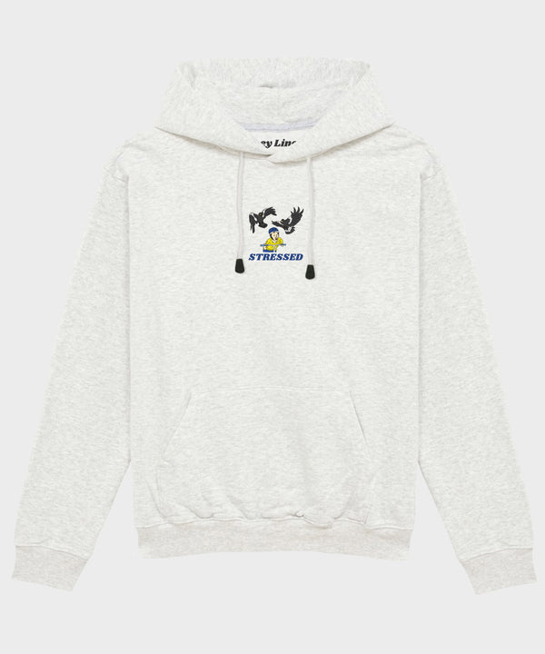 stressed magpie oversized hoodie