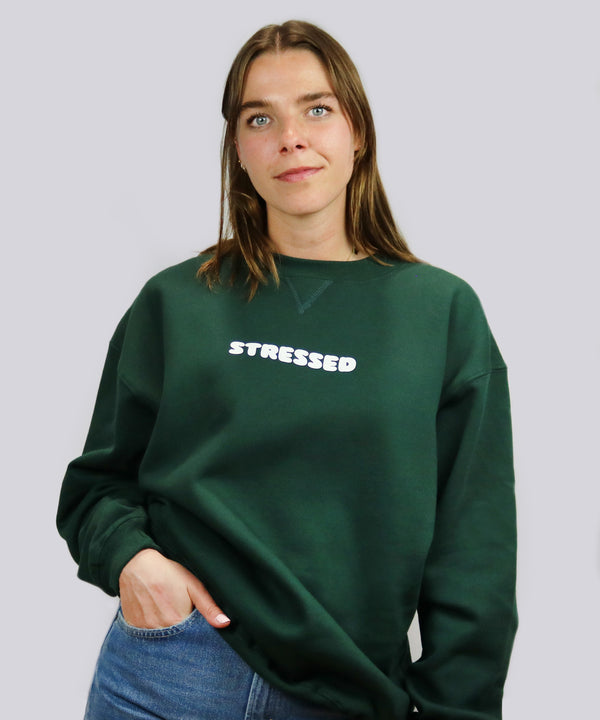 stressed oversized sweatshirt