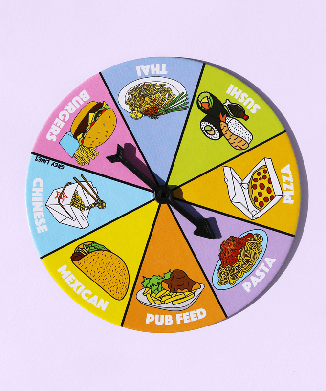 can't decide what to eat wheel